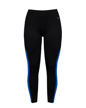 Picture of Badger B67185502 Womens Panel Tight&#44; Black & Graphite - Extra Small