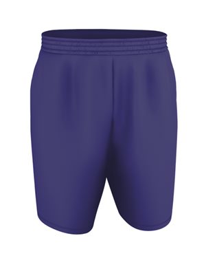 B54485506 Blank Game Shorts, Black & Red - Extra Large