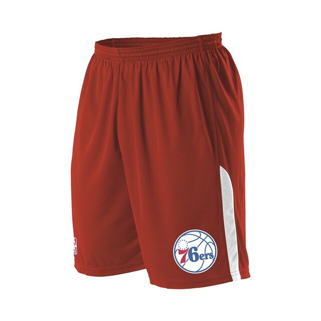 B55085277 Adult NBA Logo Short, Philadelphia 76ers - 2XL -  Alleson Athletic