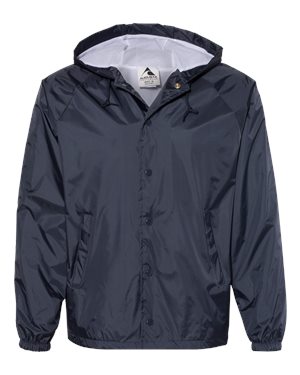 B88534656 Hooded Coachs Jacket, Navy - Extra Large