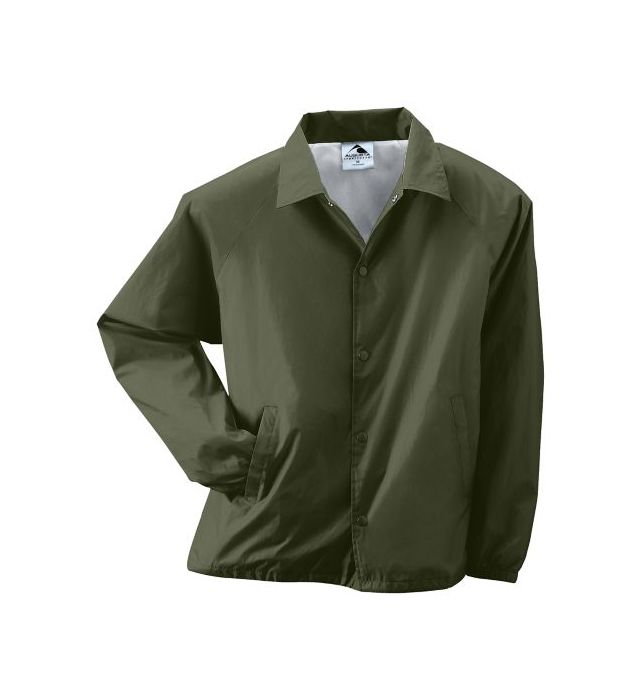 B63134627 Coachs Jacket, Olive Drab Green - 2XL