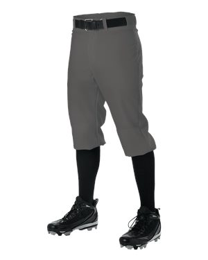Picture of Alleson Athletic B39985583 Baseball Knicker Pants&#44; Grey - Small