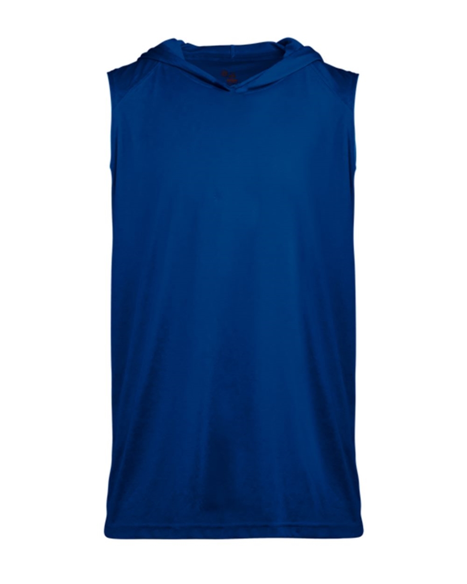 B05085652 Youth B-Core Sleeveless Hooded T-Shirt, Navy - Extra Small