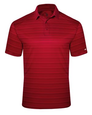 B22885657 Striped Sport Shirt, Navy - 2XL