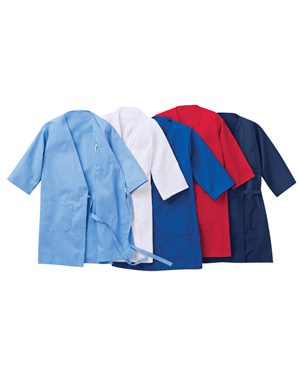 Picture of Red Kap B63630657 Collarless Butcher Wrap, Navy - 2XL