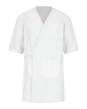 Picture of Red Kap B63630009 Collarless Butcher Wrap, White - 4XL