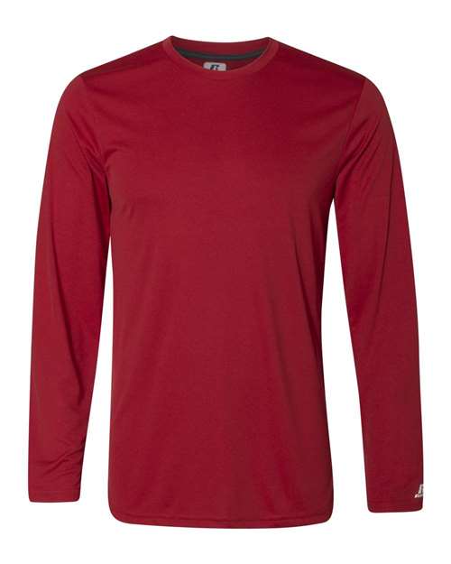 B62234709 Core Performance Long Sleeve T-Shirt, True Red - 4XL