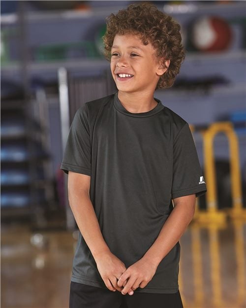 B62134674 Youth Core Performance Short Sleeve T-Shirt, Purple - Medium