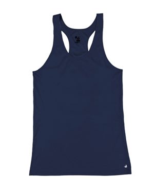 B92085754 Womens Sideline Racerback Tank Top, Royal & White - Medium