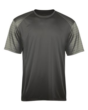 B24285353 Sport Stripe T-Shirt, Graphite & Graphite Striped - Small