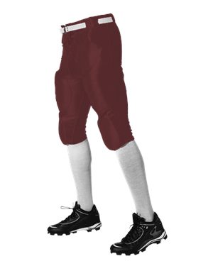 Picture of Alleson Athletic B42485533 Youth Slotted Football Pants&#44; Maroon - Small