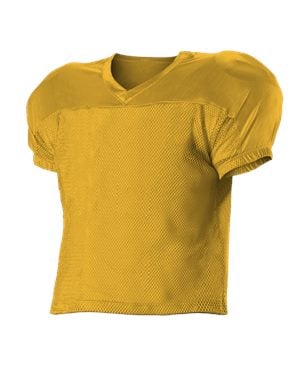 Youth Practice Football Jersey, Gold - Small & Medium