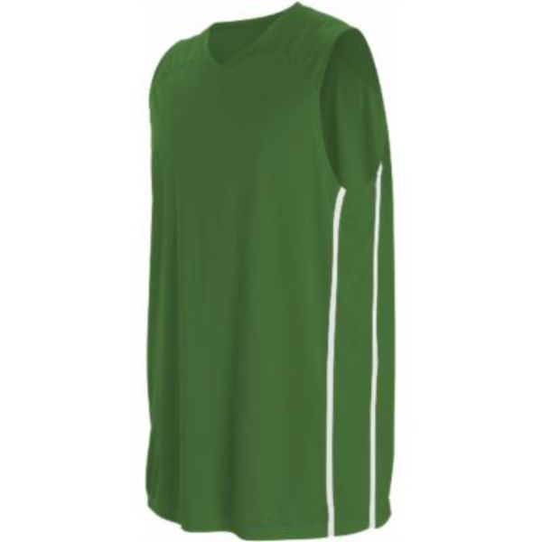 Picture of Alleson Athletic B34085603 Adult Basketball Jersey&#44; Kelly & White - Small