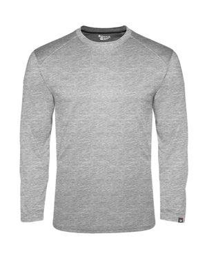 Picture of Badger B08485094 FitFlex Performance Long Sleeve T-Shirt, Charcoal - Medium