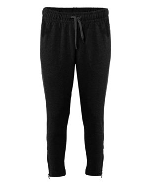 Picture of Badger B22785584 FitFlex Womens French Terry Ankle Pants, Oxford - Medium
