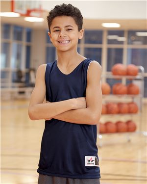 B03585162 Youth Reversible Tank, Red & White - Extra Small