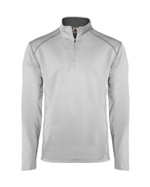 B08385704 Money Mesh Quarter-Zip Pullover, Red - Medium