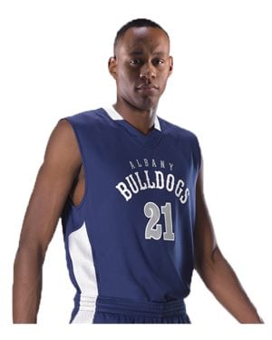 B38485608 Single Ply Reversible Jersey, Kelly & White - 3XL