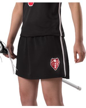 Picture of Alleson Athletic B47085505 Womens Lacrosse Kilt&#44; Black & White - Large