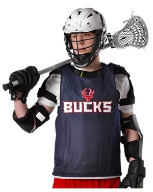 Picture of Alleson Athletic B47485655 Youth Lacrosse Reversible Pinnie&#44; Navy & White - Large & Extra Large