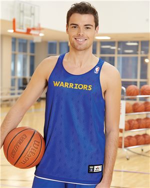 Picture of Alleson Athletic B54685153 NBA Logod Reversible Jersey, Golden State Warriors - Small