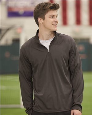 B58185542 Quarter-Zip Pullover, Forest - Extra Small
