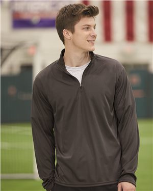 B58185544 Quarter-Zip Pullover, Forest - Medium