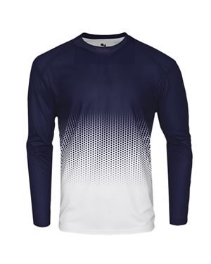 B67585093 Youth Hex 2.0 Long Sleeve T-Shirt, Graphite - Small