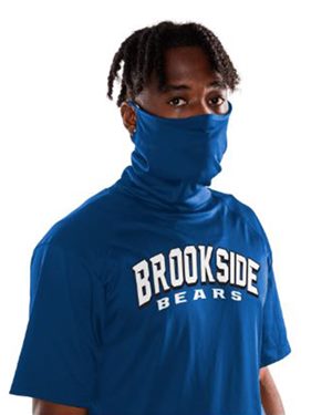 Picture of Badger B59085754 2B1 T-Shirt with Mask, Royal - Medium