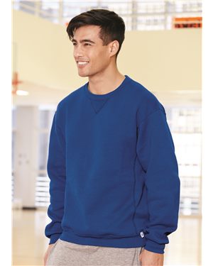 B60311268 Dri Power Crewneck Sweatshirt, Collegiate Blue - 3XL