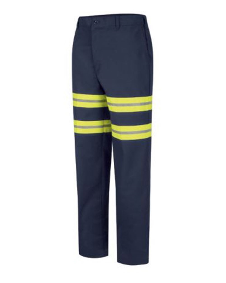 Picture of Red Kap B34530674 Enhanced Visibility Dura-Kap Industrial Pants&#44; Navy-32I - Size 36