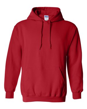 Picture of Gildan B22060709 Heavy Blend Hooded Sweatshirt, Red - 4XL
