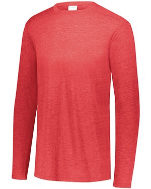 B03634005 Triblend Long Sleeve Crewneck T-Shirt, White - Large