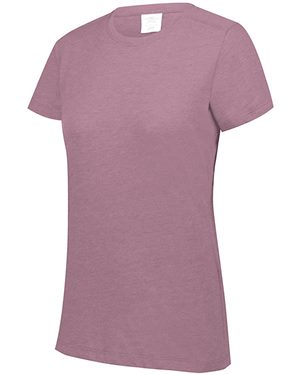 Picture of Augusta Sportswear B02134667 Womens Triblend Short Sleeve T-Shirt, Orange Heather - 2XL