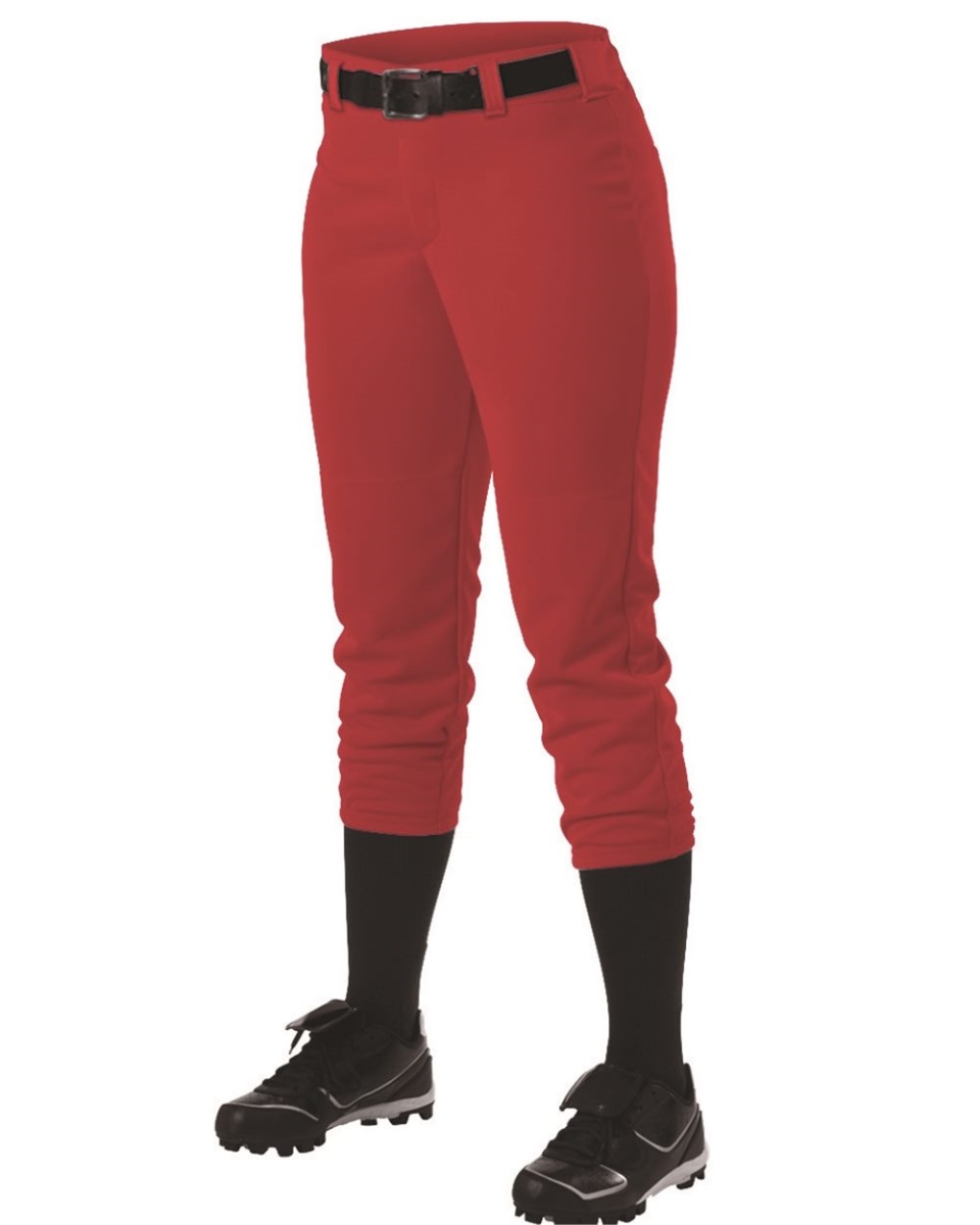 Picture of Alleson Athletic B39785537 Womens Belt Loop Fast-Pitch Pants&#44; Maroon - 2XL