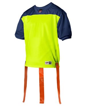 B44785113 Hero Flag Football Jersey, Navy & Silver - Small
