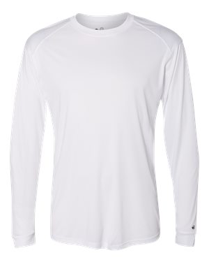 Picture of Badger B10585006 Ultimate SoftLock Long Sleeve T-Shirt, White - Extra Large