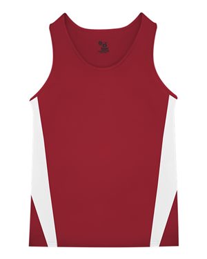Picture of Alleson Athletic B17585124 Stride Singlet&#44; Gold & White - Medium
