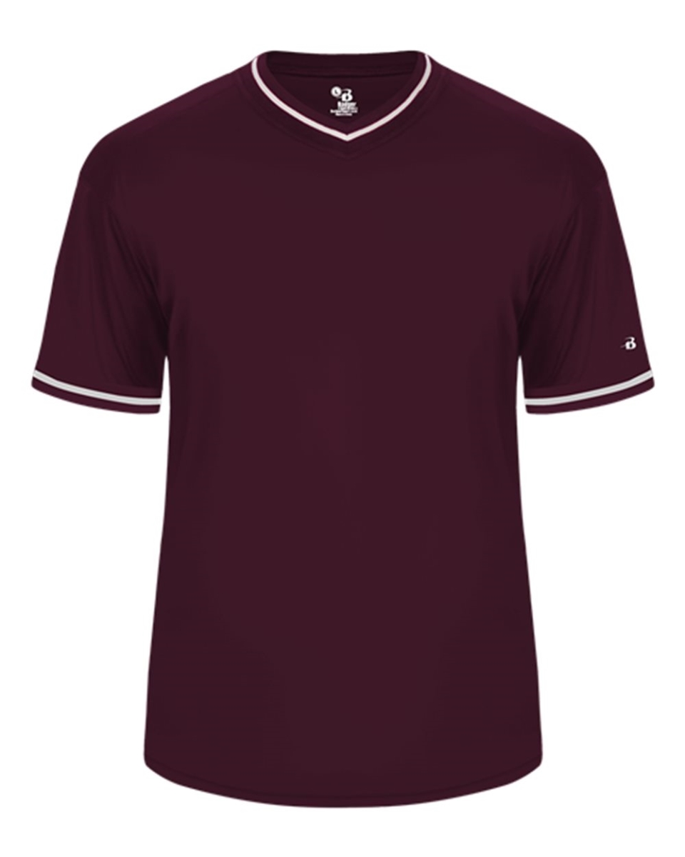 Picture of Alleson Athletic B88585537 Vintage Jersey&#44; Maroon&#44; Maroon & White - 2XL