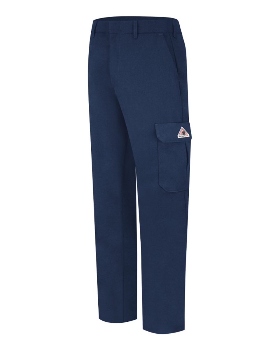 Picture of Bulwark B95130653 ComforTouch Cargo Pocket Work Pants&#44; Navy-30I - 34W