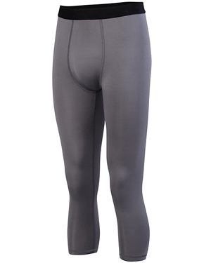 Picture of Augusta Sportswear B99334107 Hyperform Compression Calf-Length Tight, Graphite - 2XL