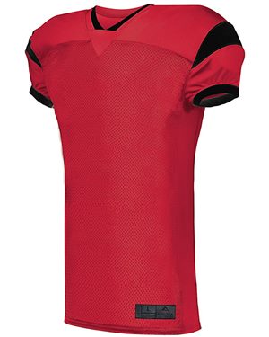 B08134537 Slant Football Jersey, Maroon & White - 2XL
