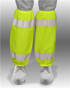 Picture of Ml Kishigo B67329170 Mesh Gaiters, Lime - One Size Fits Most