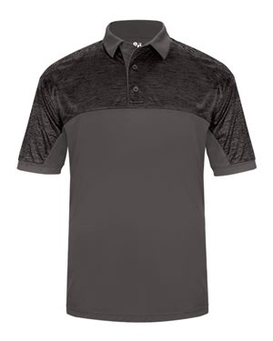 Picture of Badger B80585104 Tonal Blend Sport Shirt&#44; Graphite & Black Tonal Blend - Medium