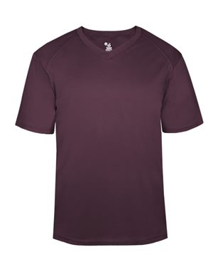 Picture of Badger B75185677 B-Core V-Neck T-Shirt, Purple - 2XL