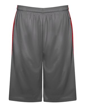 Picture of Badger B19185589 Tonal Blend Panel Shorts&#44; Graphite & Graphite Tonal Blend - 4XL