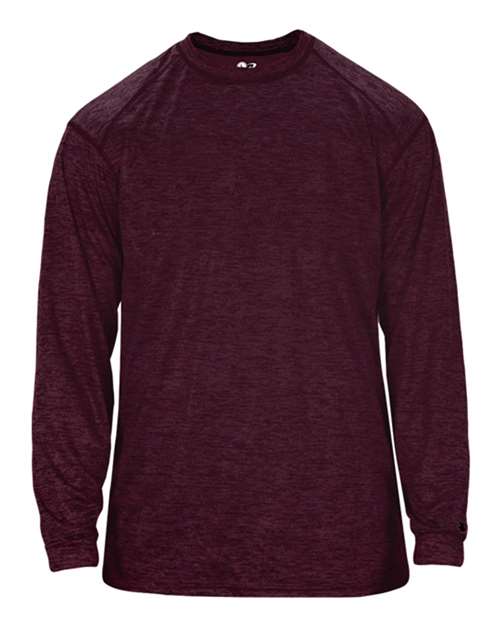 Picture of Badger B15985538 Tonal Blend Long Sleeve T-Shirt, Maroon Tonal Blend - 3XL