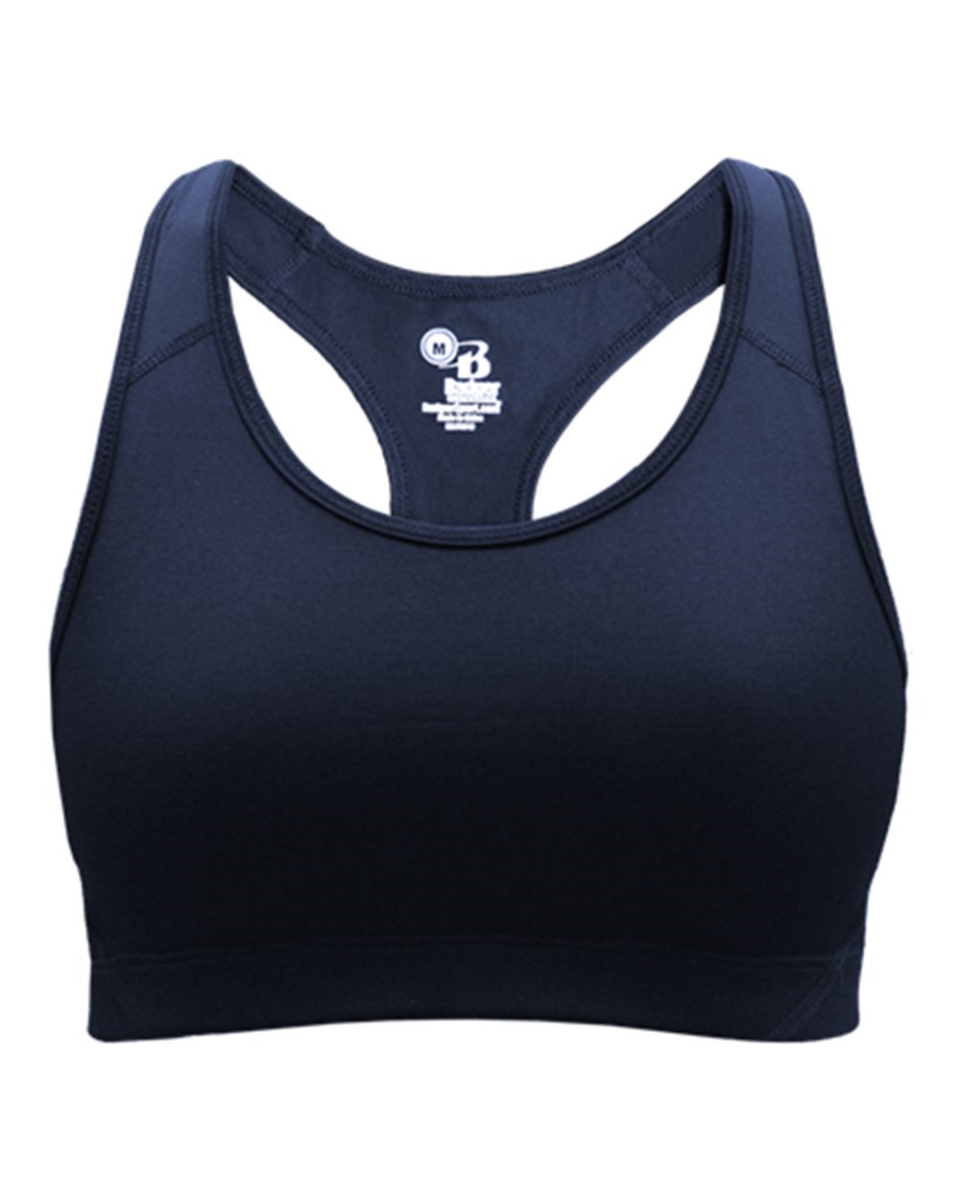 Picture of Badger B16785657 B-Sport Bra Top for Womens&#44; Navy - 2XL