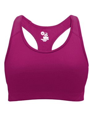 Picture of Badger B12685313 Girls B-Sport Bra Top&#44; Hot Pink - Small