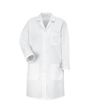 B93630006 Womens Gripper Front Lab Coat, White - Extra Large -  Red Kap